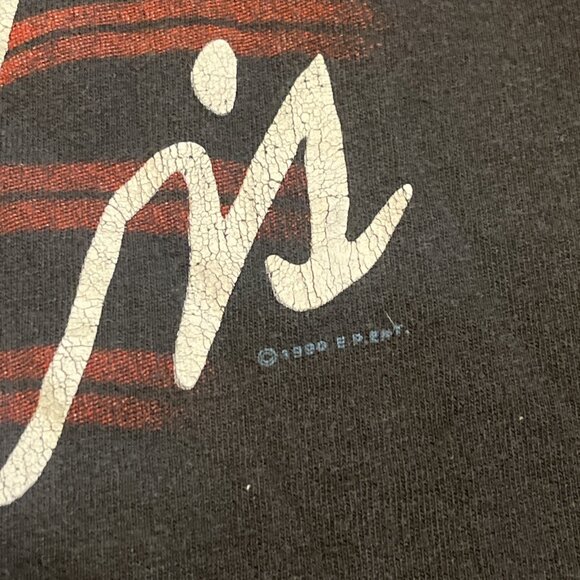 VTG 1990 Elvis Presley Winterland Graphic T Shirt Adult SZ XL Black 90s Music - Picture 4 of 12